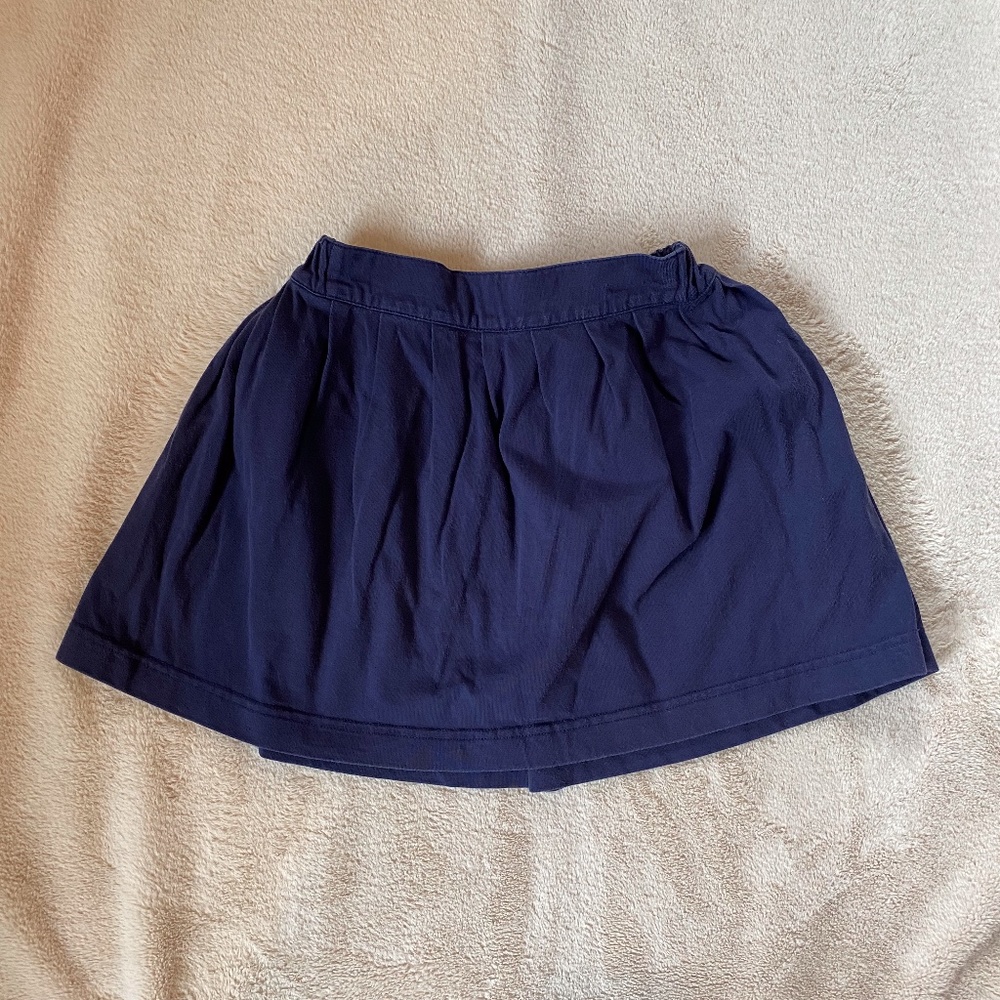 Hanna Andersson Girls Skirt Navy 110 5Y